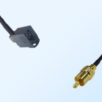 75Ohm Fakra G Female Right Angle - RCA Male Cable Assemblies