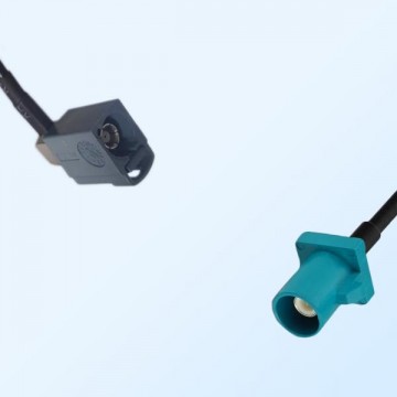 75Ohm Fakra G Female Right Angle - Fakra Z Male Cable Assemblies