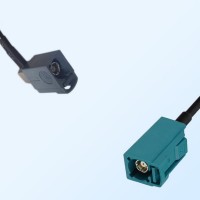 75Ohm Fakra G Female Right Angle - Fakra Z Female Cable Assemblies