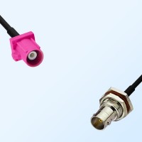 75Ohm Fakra H Male - BNC Bulkhead Female with O-Ring Cable Assemblies
