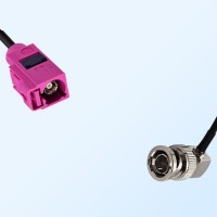 75Ohm Fakra H Female - BNC Male Right Angle Cable Assemblies