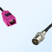 75Ohm Fakra H Female - DVB-T TV Male Cable Assemblies
