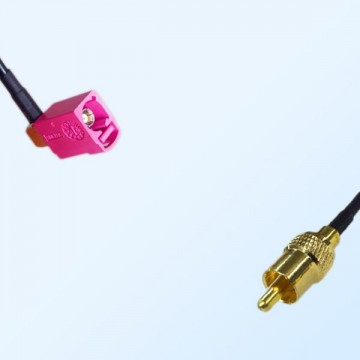 75Ohm Fakra H Female Right Angle - RCA Male Cable Assemblies