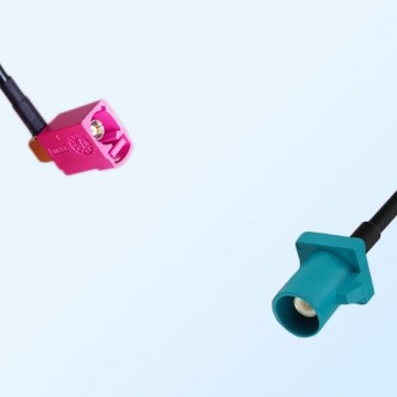 75Ohm Fakra H Female Right Angle - Fakra Z Male Cable Assemblies