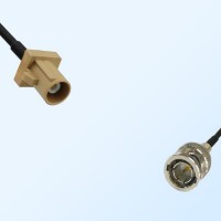 75Ohm Fakra I Male - BNC Male Cable Assemblies