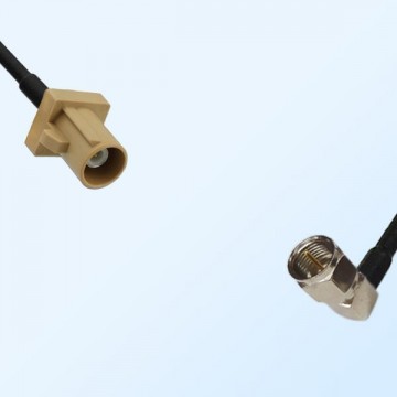 75Ohm Fakra I Male - F Male Right Angle Cable Assemblies