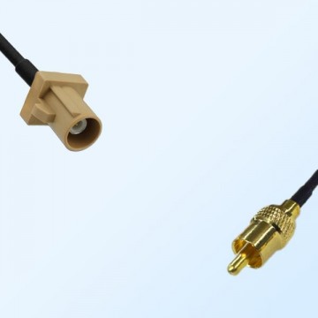 75Ohm Fakra I Male - RCA Male Cable Assemblies