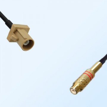 75Ohm Fakra I Male - RCA Female Cable Assemblies