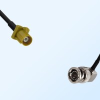 75Ohm Fakra K Male - BNC Male Right Angle Cable Assemblies