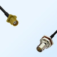 75Ohm Fakra K Male - BNC Bulkhead Female with O-Ring Cable Assemblies