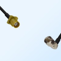 75Ohm Fakra K Male - F Male Right Angle Cable Assemblies