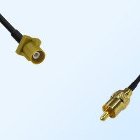 75Ohm Fakra K Male - RCA Male Cable Assemblies