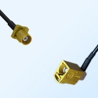 75Ohm Fakra K Male - Fakra K Female Right Angle Cable Assemblies