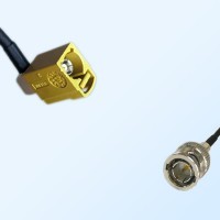 75Ohm Fakra K Female Right Angle - BNC Male Cable Assemblies