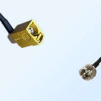 75Ohm Fakra K Female Right Angle - F Male Cable Assemblies