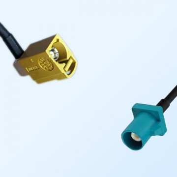 75Ohm Fakra K Female Right Angle - Fakra Z Male Cable Assemblies