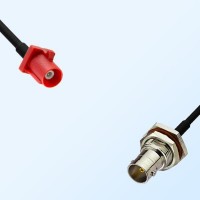 75Ohm Fakra L Male - BNC Bulkhead Female with O-Ring Cable Assemblies