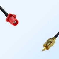 75Ohm Fakra L Male - RCA Male Cable Assemblies