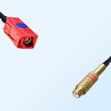 75Ohm Fakra L Female - RCA Female Cable Assemblies