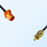 75Ohm Fakra M Male - RCA Male Cable Assemblies