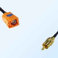 75Ohm Fakra M Female - RCA Male Cable Assemblies