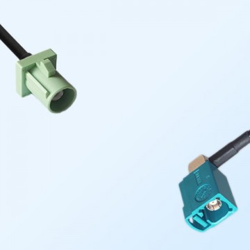 75Ohm Fakra N Male - Fakra Z Female Right Angle Cable Assemblies