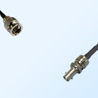 75Ohm HD-BNC/Micro BNC Bulkhead Female - Mini BNC Male Cable