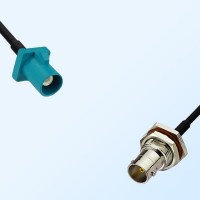 75Ohm Fakra Z Male - BNC Bulkhead Female with O-Ring Cable Assemblies