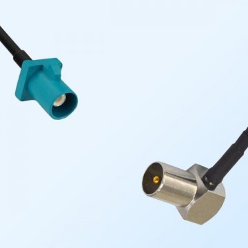 75Ohm Fakra Z Male - DVB-T TV Male Right Angle Cable Assemblies