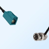 75Ohm Fakra Z Female - BNC Male Right Angle Cable Assemblies