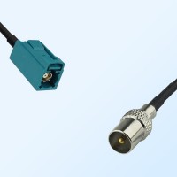75Ohm Fakra Z Female - DVB-T TV Male Cable Assemblies