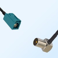 75Ohm Fakra Z Female - DVB-T TV Male Right Angle Cable Assemblies