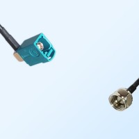 75Ohm Fakra Z Female Right Angle - F Male Cable Assemblies