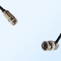 75Ohm HD-BNC/Micro BNC/Ultra Tiny BNC Male - BNC Male R/A Cable
