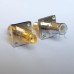 4 Hole 17.5x17.5mm BNC Male Quick Push-on to SMA Female RF Adapter