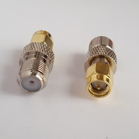 F Female to SMA Male RF Adapter