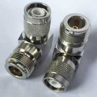 Right Angle N Female to TNC Male RF Adapter