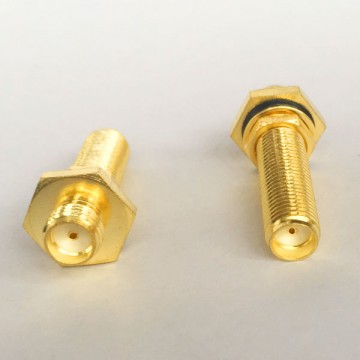 30mm Long Type SMA Female to SMA O-Ring Bulkhead Female RF Adapter