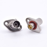 2 Hole Flange Mount With O-ring SMB Female to Fakra Z Male RF Adapter