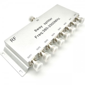 8 Way N Power Splitter N Female to N Female 380-2500MHz