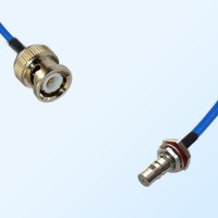 QMA Bulkhead Female with O-Ring - BNC Male Semi-Flexible Cable