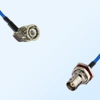 BNC Male R/A - BNC Bulkhead Female with O-Ring Semi-Flexible Cable