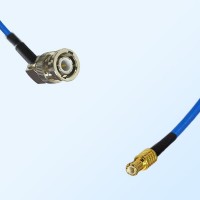 MCX Male - BNC Male Right Angle Semi-Flexible Cable Assemblies