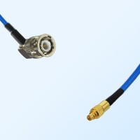 MMCX Male - BNC Male Right Angle Semi-Flexible Cable Assemblies