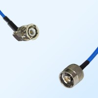 N Male - BNC Male Right Angle Semi-Flexible Cable Assemblies