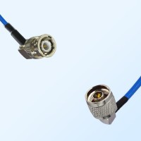 N Male R/A - BNC Male R/A Semi-Flexible Cable Assemblies