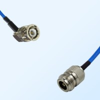 N Female - BNC Male Right Angle Semi-Flexible Cable Assemblies