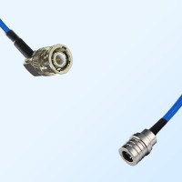 QMA Male - BNC Male Right Angle Semi-Flexible Cable Assemblies
