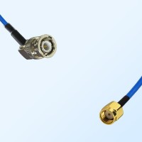 RP SMA Male - BNC Male Right Angle Semi-Flexible Cable Assemblies