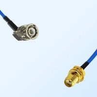 SMA Bulkhead Female - BNC Male R/A Semi-Flexible Cable Assemblies
